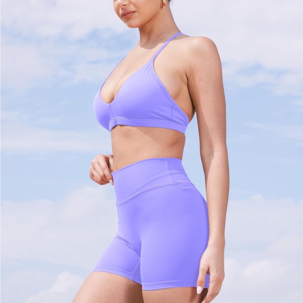 Periwinkle Biker Shorts